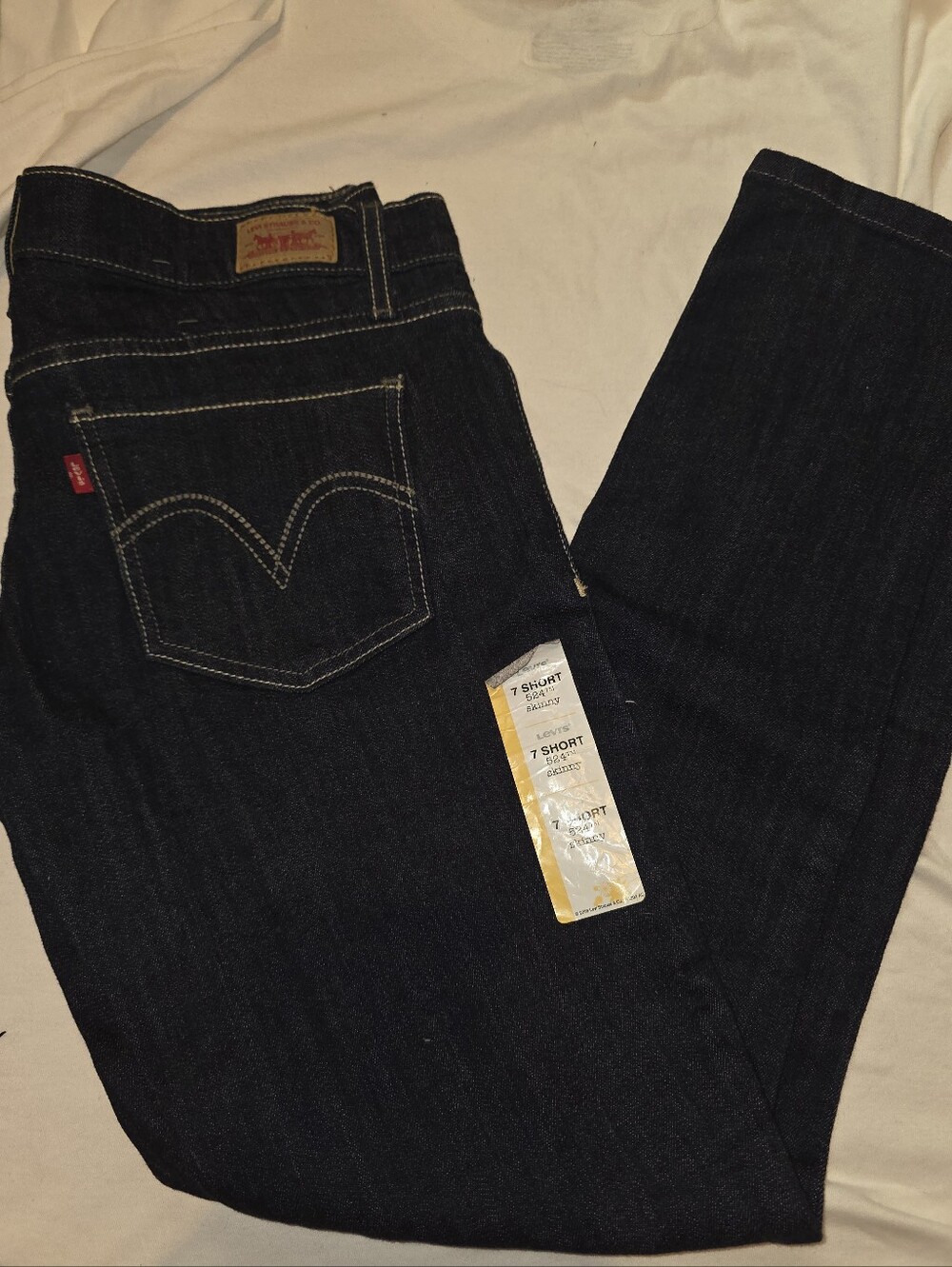 Vintage Levi's 524 Too Super Low Skinny Short 7